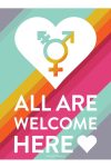 Inclusive message with heart symbol