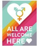 Inclusive message with heart symbol